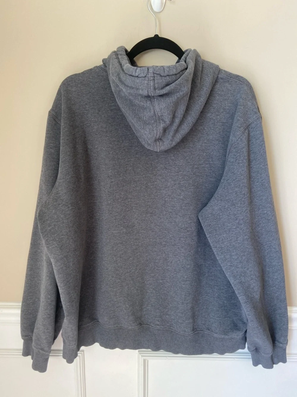 Nike‎ Charcoal Gray Pullover Hoodie with White Swoosh XXL